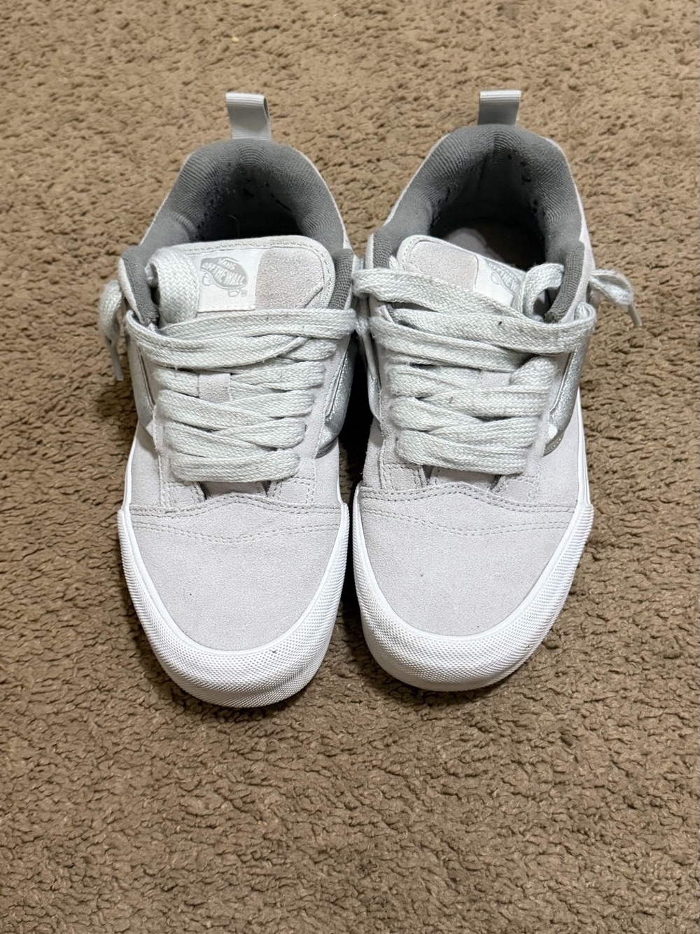 Vans Kids Light Gray Low-Top Skate Sneakers
